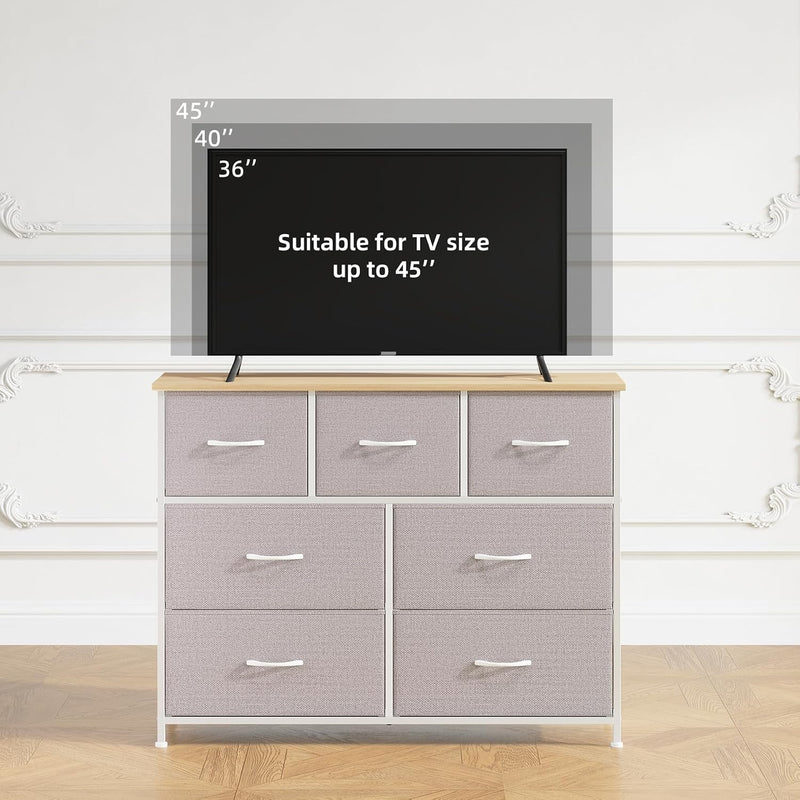 Chest of Drawers for Bedroom 9 Fabric Tall