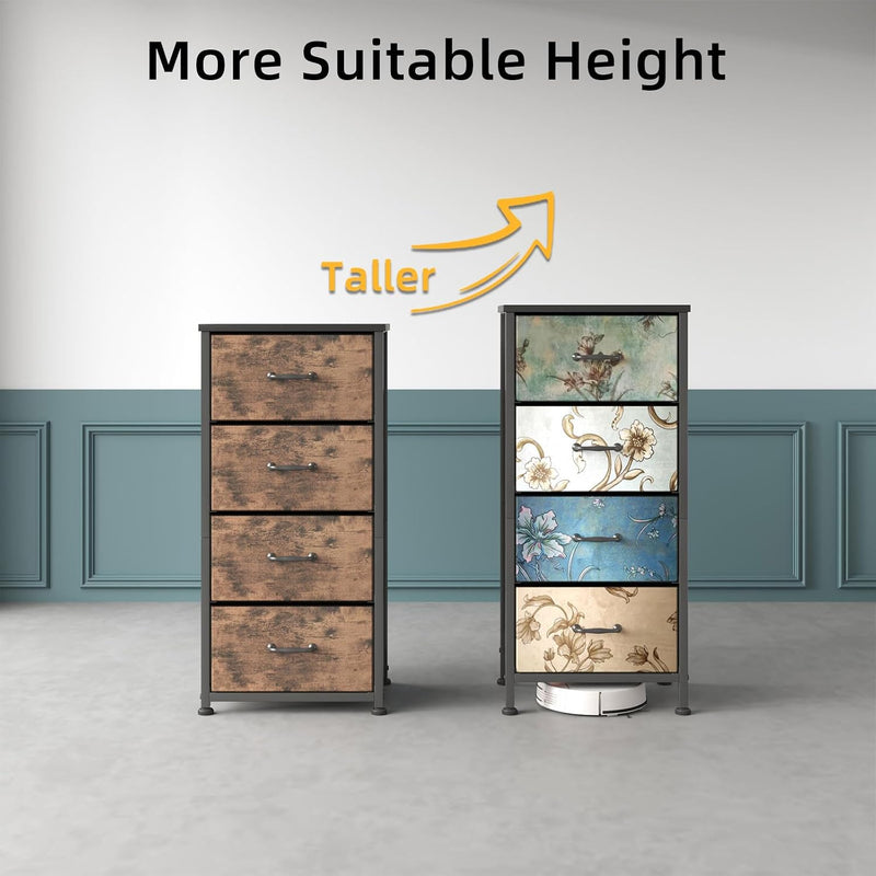 Chest of Drawers for Bedroom Fabric with 4
