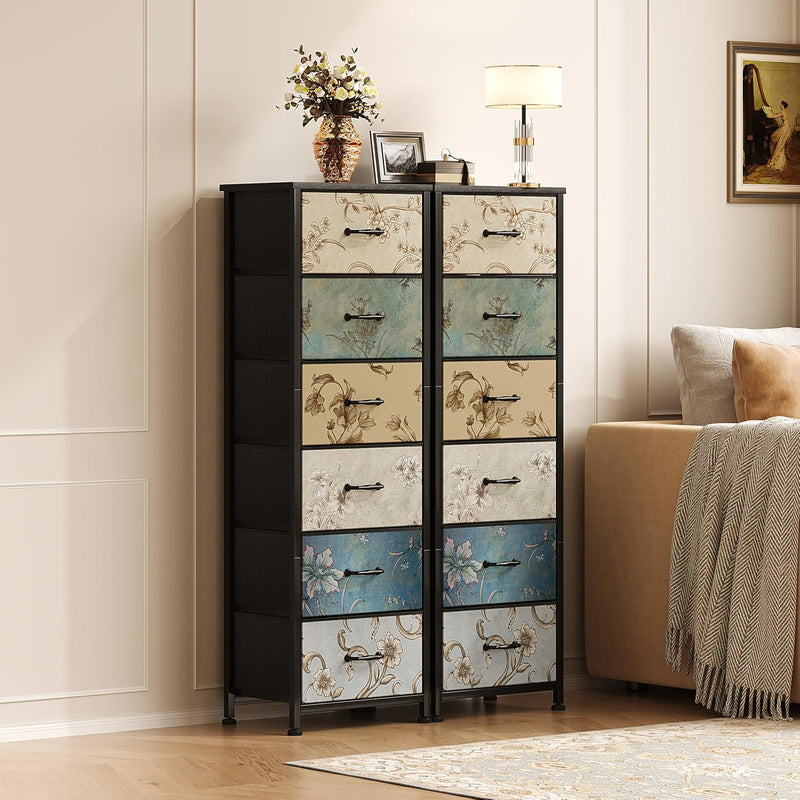 Chest of Drawers for Bedroom Fabric with 6