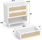 Chest of Drawers for Bedroom Rattan 3 Drawer