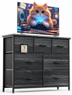 Chest of Drawers for Bedroom with 7 Fabric
