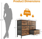 Chest of Drawers for Bedroom with 7 Fabric