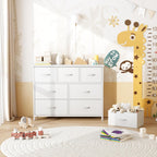 Chest of Drawers for Bedroom with 7 Fabric