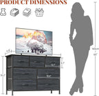 Chest of Drawers for Bedroom with 7 Fabric