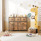 Chest of Drawers for Bedroom with 7 Fabric