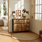 Chest of Drawers for Bedroom with 7 Fabric