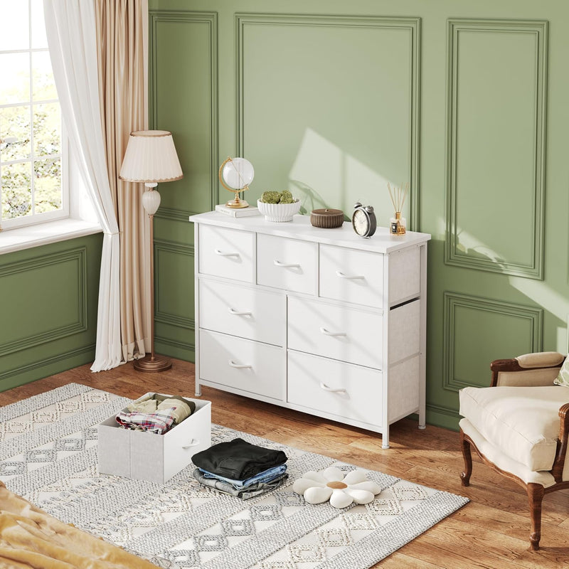 Chest of Drawers for Bedroom with 7 Fabric