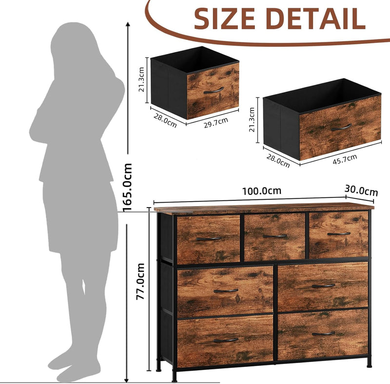 Chest of Drawers for Bedroom 7 Fabric