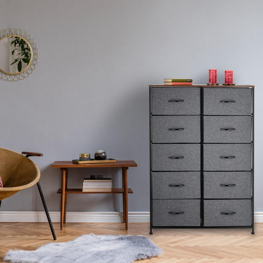 Chest of Drawers Hwd: 120x85.5x30CM Metal 10