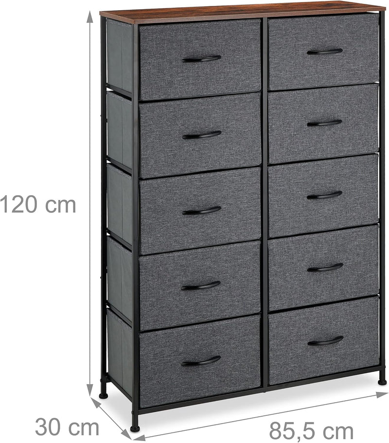 Chest of Drawers Hwd: 120x85.5x30CM Metal