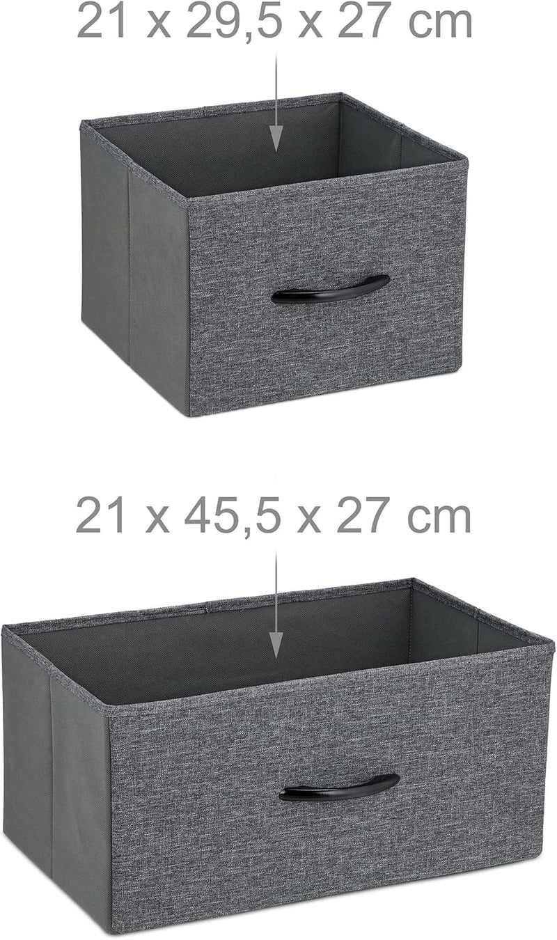 Chest of Drawers Metal 9 Fabric Compartments Shelf