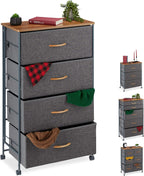 Chest of Drawers on Castors 4 Fabric Decor