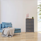 Chest of Drawers on Castors 6 Fabric Decor