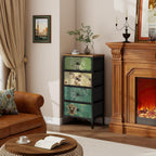 Chest of Drawers Slim Bedroom Furniture with 4
