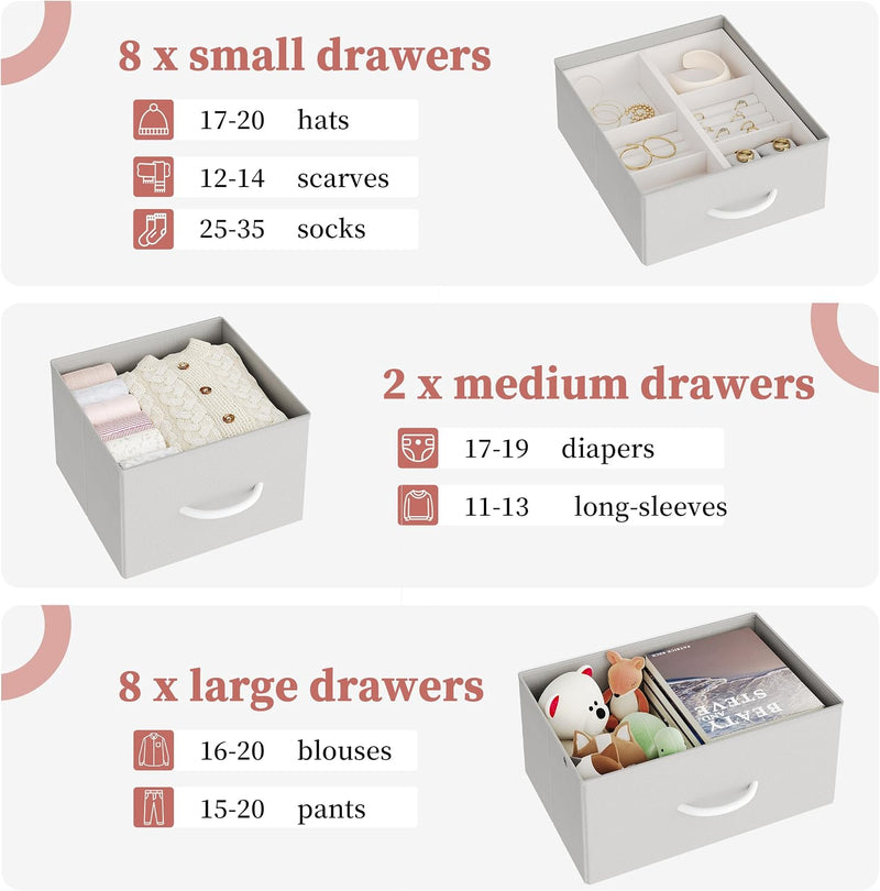 Chest of Drawers with 18 Dressers Chests