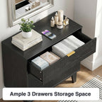 Chest of Drawers with 3 Storage Organiser Wide