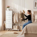 Chest of Drawers with Retractable Hanging Rail