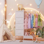 Chest of Drawers with Retractable Hanging Rail