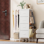 Chest of Drawers with Retractable Hanging Rail
