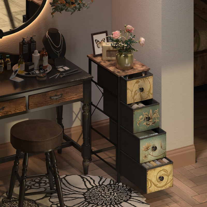 Chest of Drawers with 5 Drawer Narrow Dressers