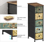 Chest of Drawers with 5 Drawer Narrow Dressers
