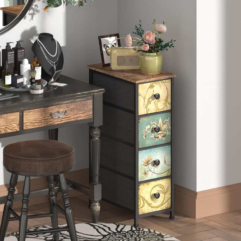 Chest of Drawers with 5 Drawer Narrow Dressers