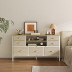 Chest of Drawers with 7 Sturdy Furniture Fabric