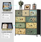 Chest of Drawers with 8 Bohemian Dressing Table