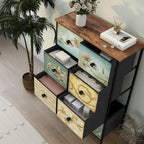 Chest of Drawers with 8 Bohemian Dressing Table