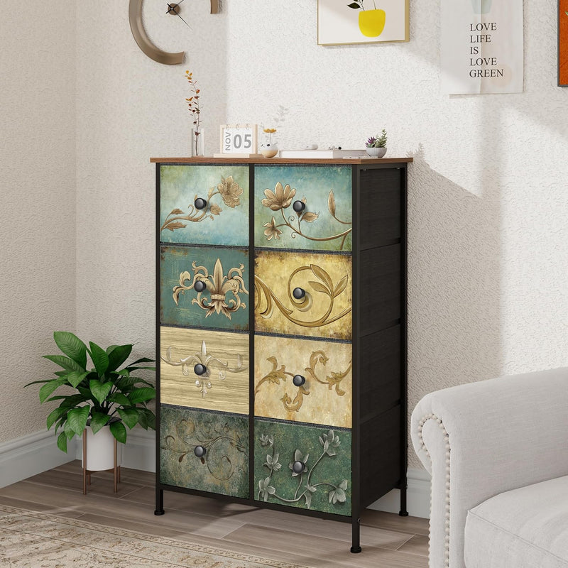 Chest of Drawers with 8 Bohemian Dressing Table