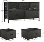 Chest of Drawers with 9 Fabric Storage Dresser