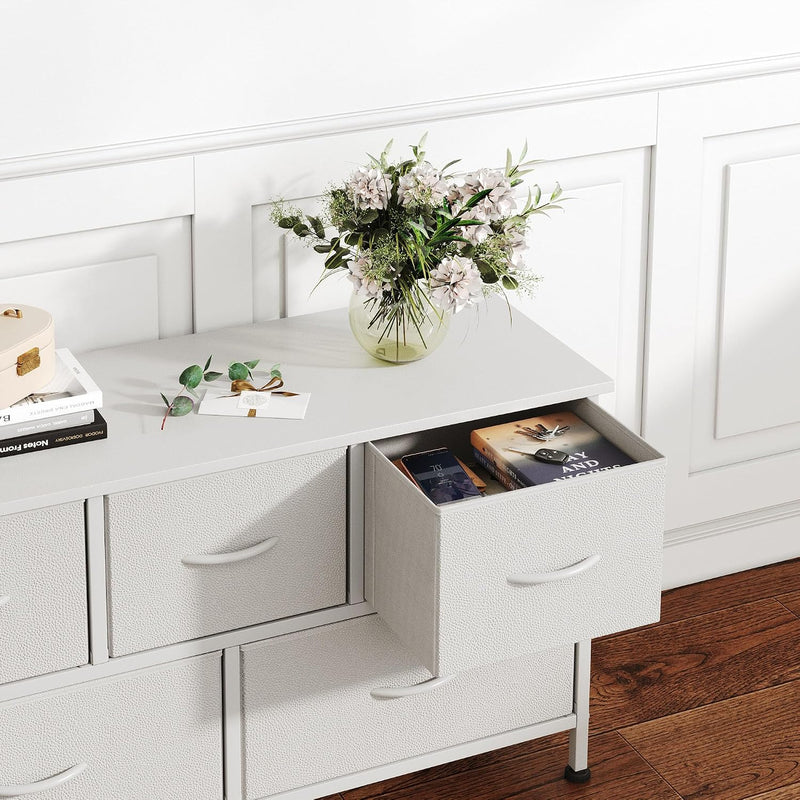 Chest of Drawers with 9 Fabric Storage Dresser
