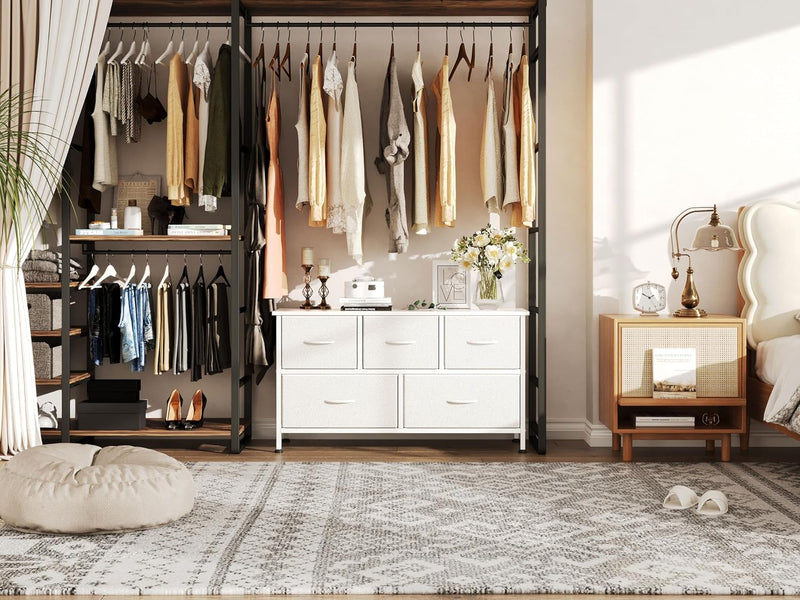 Chest of Drawers with 9 Fabric Storage Dresser