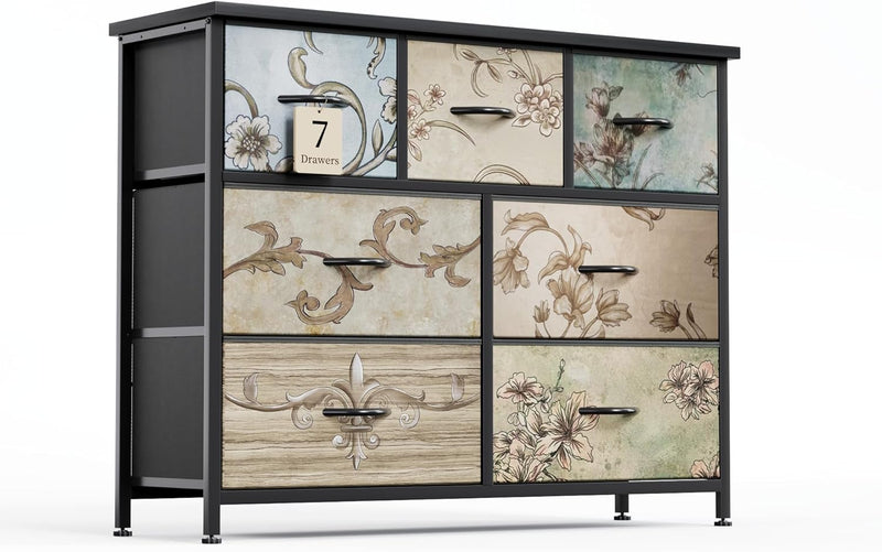 Chest of Drawers with 7 Tall Dresser