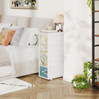 Chest of Drawers with 9 Narrow Tall Dresser