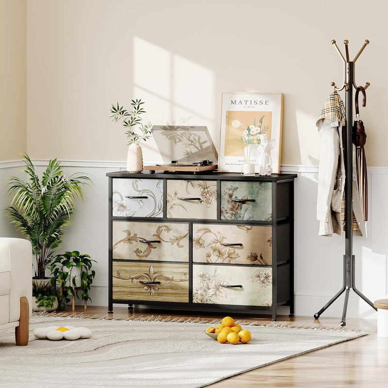 Chest of Drawers with 7 Tall Dresser