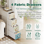 Chest of Drawers with 9 Narrow Tall Dresser