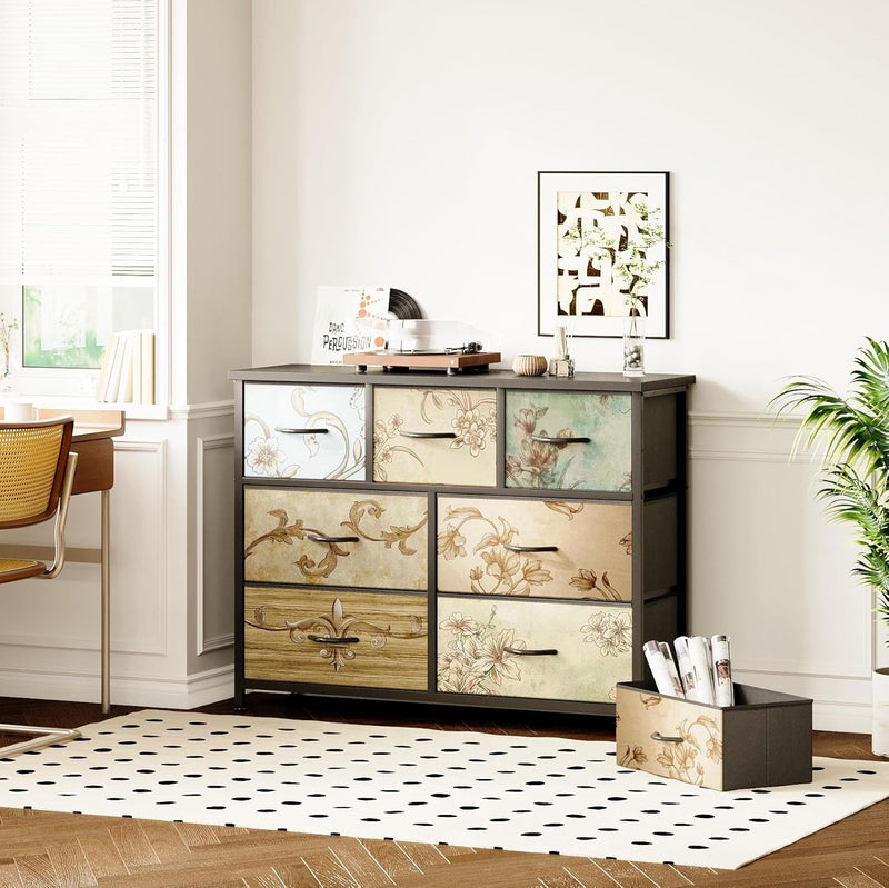 Chest of Drawers with 7 Tall Dresser
