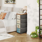 Chest of Drawers with 9 Narrow Tall Dresser