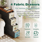 Chest of Drawers with 9 Narrow Tall Dresser