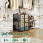 Chest of Drawers with 9 Narrow Tall Dresser
