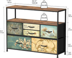 Chest of Drawers with Open Shelf Dresser