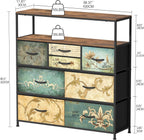 Chest of Drawers with Open Shelf Dresser
