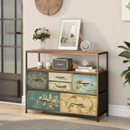 Chest of Drawers with Open Shelf Dresser