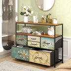 Chest of Drawers with Open Shelf Dresser