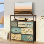 Chest of Drawers with Open Shelf Dresser