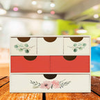 Chest of Drawers Wooden 6 Compartments Self Design