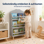 Children's Book Shelf 3-Tier Bookcase Storage for Books
