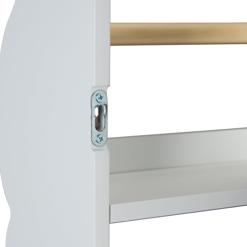 Children's Bookshelf Cloud Design 3 Compartments Wall-Mounted