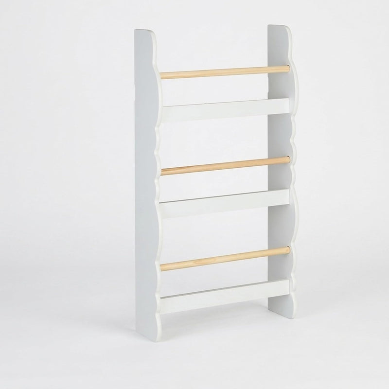 Children's Bookshelf Cloud Design 3 Compartments Wall-Mounted